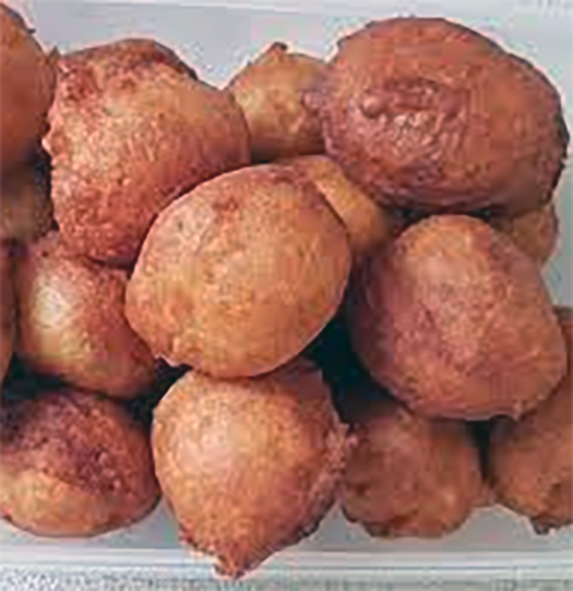 Fresh golden mandazi